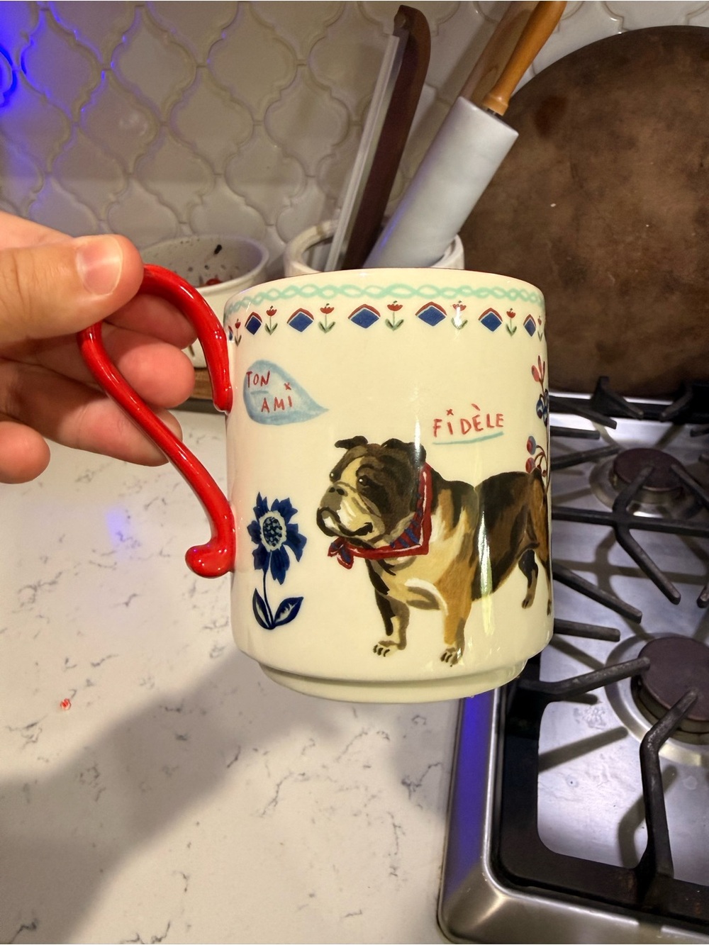 Nathalie Lete for Anthropologie Heritage Mug Bulldog